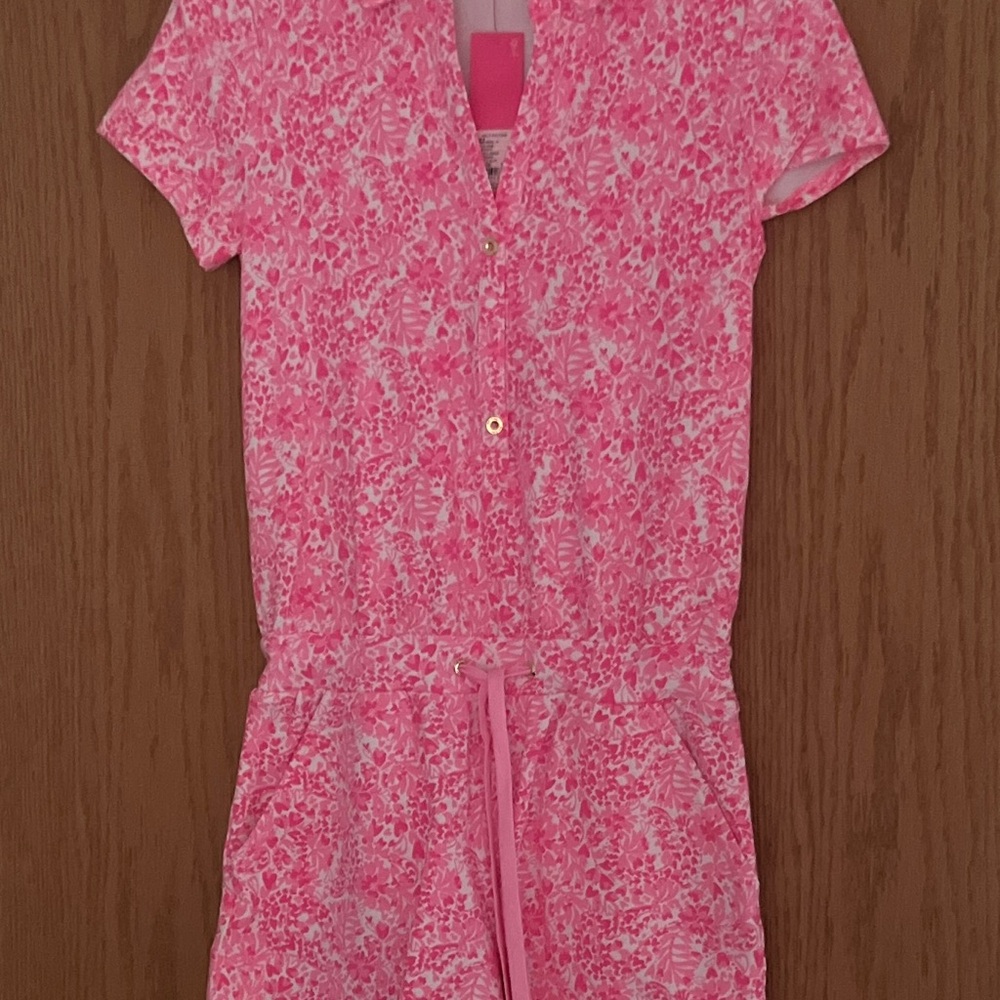 Lilly Pulitzer Vibrant Pink Patterned Jumpsuit